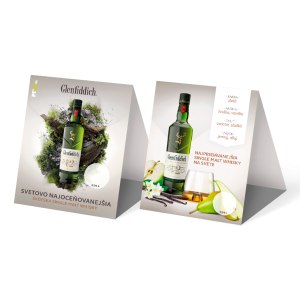 Glenfiddich stojančeky na stôl 20 ks